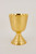 #323 Hand Etched Chi Rho Chalice | 6 3/8", 8oz. | 24K Gold-Plated | Handmade in Italy