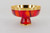 #494 Red "Genesis" Enamel Open Ciboria | Holds 150 Hosts | 24K Gold Plated | Handmade in Italy