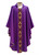 #513 Embroidered Gold Band Chasuble | Square Collar | 100% Poly | All Colors