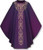#3866 Embroidered Merano Chasuble | Plain Collar | Viscose/Silk | All Colors