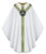 #3643 Marian Emblem Gothic Chasuble | Plain Neck | 100% Wool