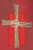 #90102 Embroidered Cross Monastic Chasuble | Roll Collar | Silk/Poly | All Colors