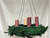 36" Hanging Advent Wreath | Holds 3" Pillar Candles