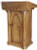 #530 Ornate Gothic Lectern with Shelves | Multiple Finishes Available