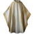 #3995 Beige Waves Monastic Chasuble | Roll Collar