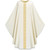 #5184 Lightweight Single Gold Band Chasuble | Plain Collar | Polyester | All Colors