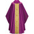 #5374 Ornate Gold Orphrey Gothic Chasuble | Roll Collar | 100% Damask Poly | All Colors