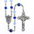5mm Blue Glass Rosary Beads