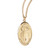 Gold Over Sterling Silver Divine Mercy Medal