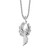 Sterling Silver Angel Pendant with CZ Wings