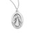 Divine Mercy Oval Sterling Silver Medal
