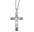 Sterling Silver High-Polished Rhodium Plated Crucifix