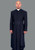 Men's 33 Button Cassock & Band Cincture Clergy Robe | Black