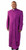 Men's 33 Button Cassock & Band Cincture Clergy Robe | Red Purple