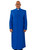 Men's 33 Button Cassock & Band Cincture Clergy Robe | Royal Blue