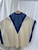 Embroidered Blue Gothic Chasuble | Plain Collar | Made in Canada