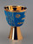 #1872 Genuine Cloisonne Fire Enamel Chalice & Bowl Paten | 6-1/4", 20oz. | 24K Gold Plated & Enamel