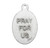 1" Saint Raymond Oval Antiqued Silver Oxidized Medal | Bag of 25
