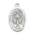 1" Saint Charles Borromeo Oval Antiqued Silver Oxidized Medal | Bag of 25