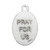 1" Our Lady of Prompt Succor Oval Antiqued Silver Oxidized Medal | Bag of 25