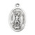 1" Saint Michael Oval Antiqued Silver Oxidized Medal | Bag of 25