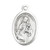 1" Saint Catherine Oval Antiqued Silver Oxidized Medal | Bag of 25