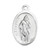 1" Saint Florian Oval Antiqued Silver Oxidized Medal | Bag of 25