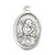 1" Saint Gabriel Oval Antiqued Silver Oxidized Medal | Bag of 25
