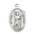 1" Saint  John the Baptist Oval Antiqued Silver Oxidized Medal | Bag of 25