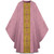 #5416 Lightweight Embroidered Gold Brocade Chasuble | Plain Collar | Polyester | All Colors