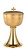 #5376 Brushed Ciborium | 24K Gold-Plated