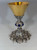 QUICK SHIP -  Hand-Chiseled “Holy Trinity” Chalice | 9-5/8", 7oz. | Sterling Silver Cup | Handmade in Italy