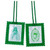 2" Green Felt Scapular on Green Cords | Pack of 10