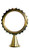 QUICK SHIP | Chapel Monstrance | 2-3/4" Luna | Gold-Plated | Handmade in Italy