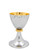QUICK SHIP | Inox Modern Node Chalice | 24K & Silver-Plated Finish | Handmade in Italy