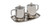 QUICK SHIP | Inox Cruet Set with Plain Tray | Silver-Plated