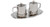 QUICK SHIP | Inox Cruet Set with Fancy Tray | Silver-Plated
