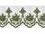 1108 Embroidered Cross & Rose Altar Cloth | 100% Polyester | All Colors | Custom Sizing Quote Form
