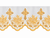 1108 Embroidered Cross & Rose Altar Cloth | 100% Polyester | All Colors | Custom Sizing Quote Form