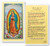 Our Lady of Guadalupe Mother of Americas Prayer Holy Card