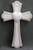 7.5" Faith, Hope, Love Cross | Antiqued White Resin