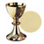 Etched Celtic Cross Chalice With Paten