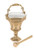Hexagon Holy Water Pot With Sprinkler Set | Brass