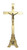 20 1/2" Majesty Series Altar Crucifix | Polished Brass