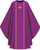 Assisi Chasuble with Woven Orphrey & Cross | Plain Collar | 100% Polyester | All Colors