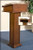 Lectern with Shelf | Walnut Stain | 43"H