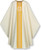 #3627 Gold Orphrey & Cross Gothic Chasuble | Plain Neck | 100% Poly | All Colors