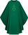#5320 Alpha-Omega Emblem Gothic Chasuble | Plain Neck | 100% Polyester