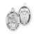 Lord Jesus Christ Oval Sterling Silver Weight Lifting Male Athlete Medal