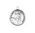 Patron Saint Alexander Round Sterling Silver Medal | 20" Chain